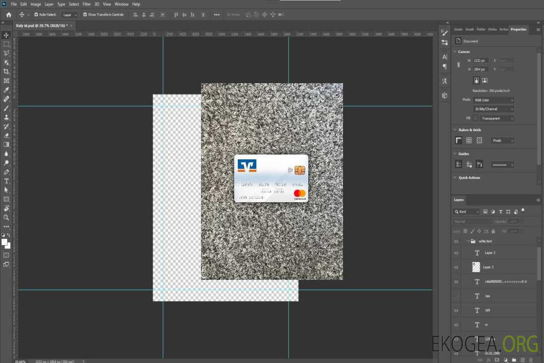 Allemagne Volksbank mastercard photolook , avant template